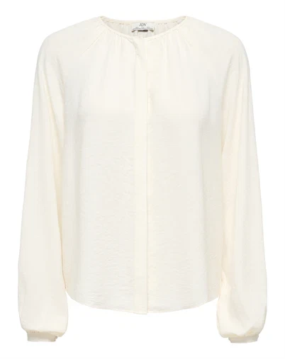 JDY - JDYDivya Life O-Neck Bluse - Cloud Dancer